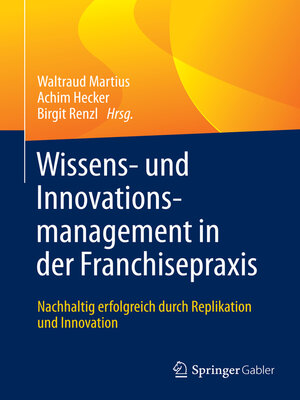 cover image of Wissens- und Innovationsmanagement in der Franchisepraxis
